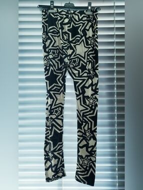 Black & White Star Print Leggings